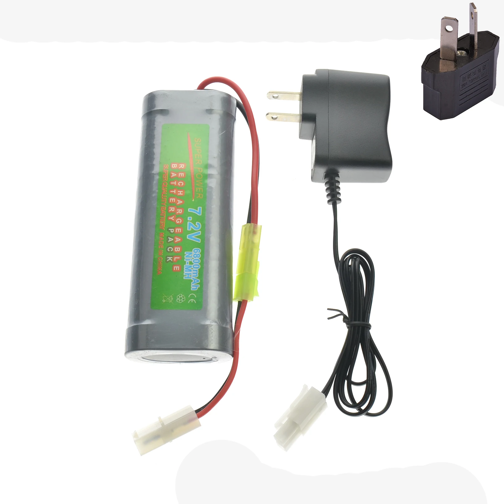 1pcs 7.2V 6800mAh rechargeable battery pack + charger US/ EU/AU/UK Plug Adapter | Электроника