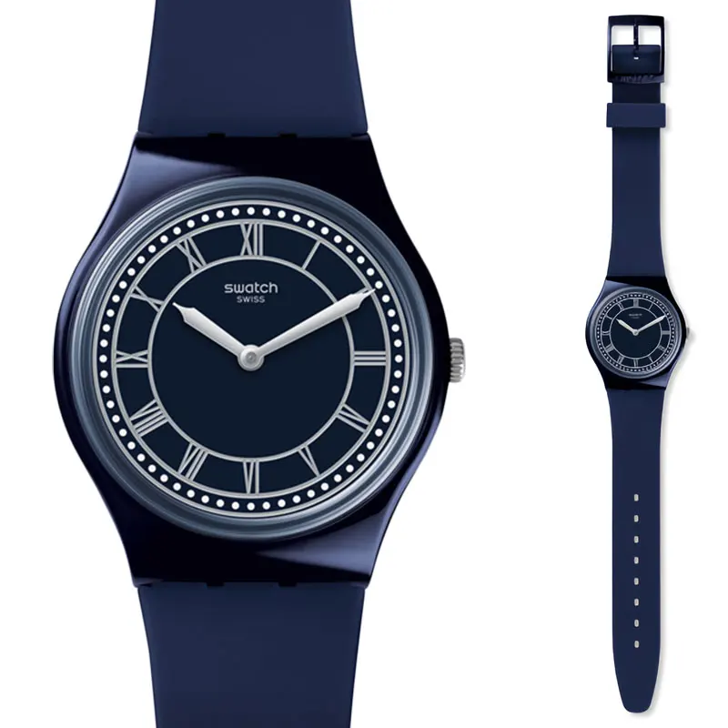 Часы swatch классический цвет код серии синий Нейтральный Кварцевые часы