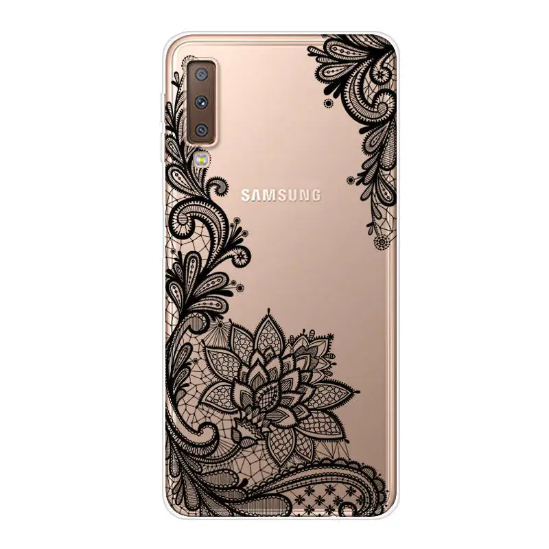 Чехол для Samsung Galaxy A7 2018 чехол телефона силиконовая Мягкая задняя крышка из ТПУ A 7