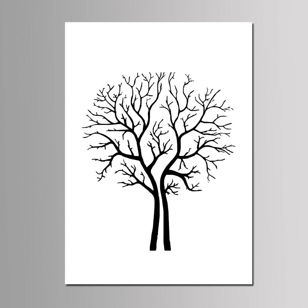TR-7 New DIY Money Tree Annual Meeting Fingerprint Signature Guest Book Wedding Party Decoration Printed Canvas Painting 50*70cm - Цвет: TR-7