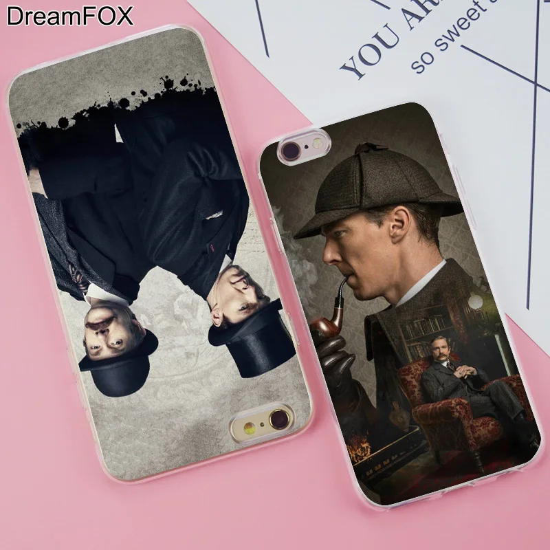 DREAMFOX K193 Шерлок Бенедикт Мягкий ТПУ силиконовый чехол для Apple iPhone 11 Pro X XR XS Max 8 7 6 6S