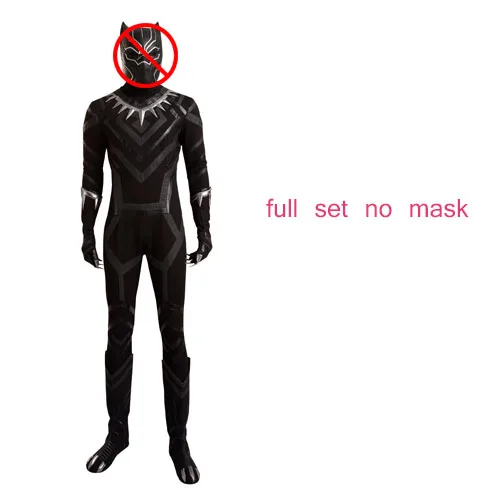 full set no mask Костюм «Капитан Америка 3» из фильма «Marvel»; костюм «Черная Пантера»; костюм для косплея; костюмы на Хэллоуин для мужчин - Цвет: full set no mask
