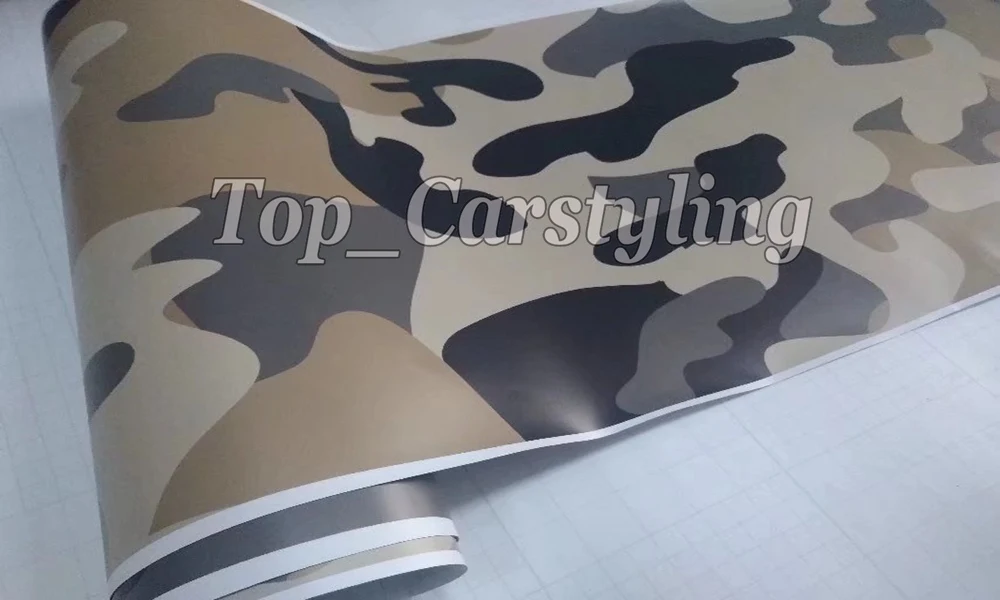 Камуфляжная защитная виниловая пленка Prot wrap s серого и черного цвета для