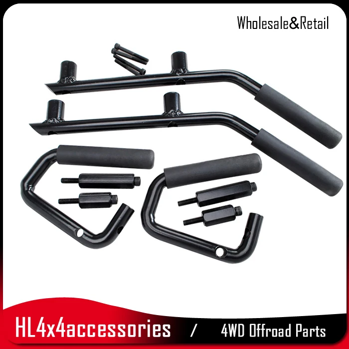 2 шт./пара черные крепления для Jeep Wrangler Rubicon JK и 4|front mount|front barfront handle |