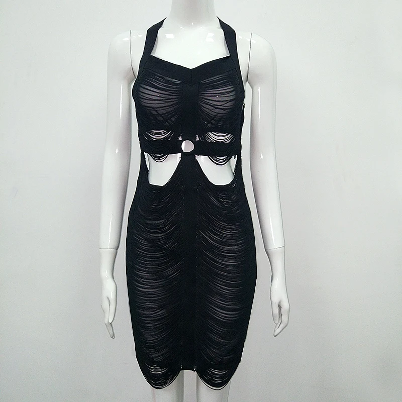 

Pink Hollow Out Rayon 2017 new high quality sexy Celebrity party dresses Bandage Dress Celebrity Bodycon Dresses