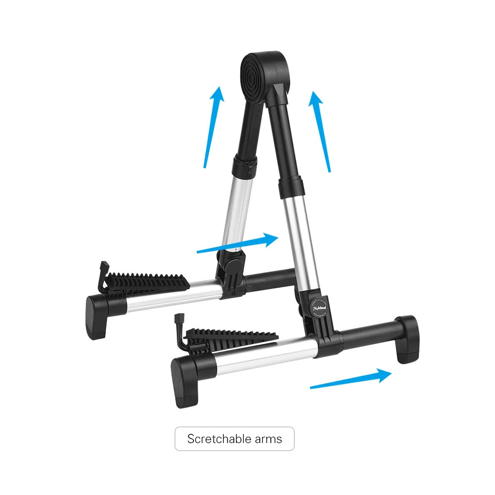 Folding Electric Guitar Stand Holder Bracket Support Length Stretchable Upright A-frame for Acoustic Ukulele Bass Violin | Спорт и