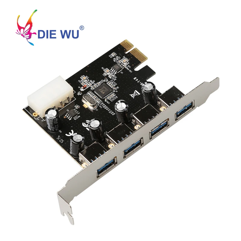 4 порта USB3.0 Riser card для VL805 PCIe X1 до портов pin power add on TXB048|Платы расширения| |