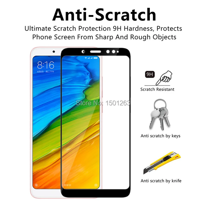 10 шт. для Xiaomi Redmi Note 5 Pro Полное покрытие закаленное Стекло Экран протектор чехол