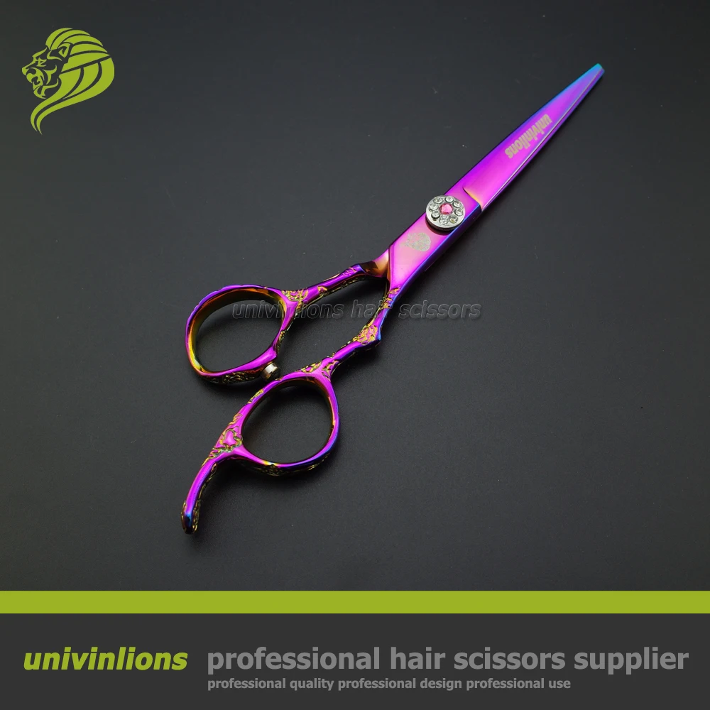 Титановые Розовые ножницы для волос 6 дюймов стрижки Профессиональный