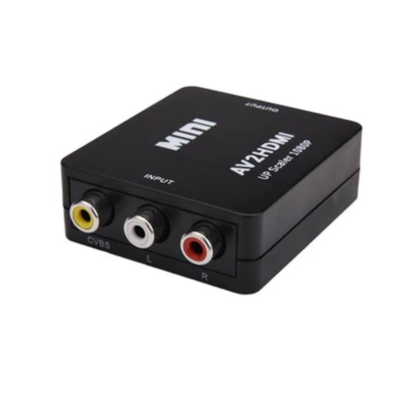 1080 P HDMI Интерфейс к RCA К AV AV2HDMI Мини преобразователь сигнала мини HD Video Converter Box |
