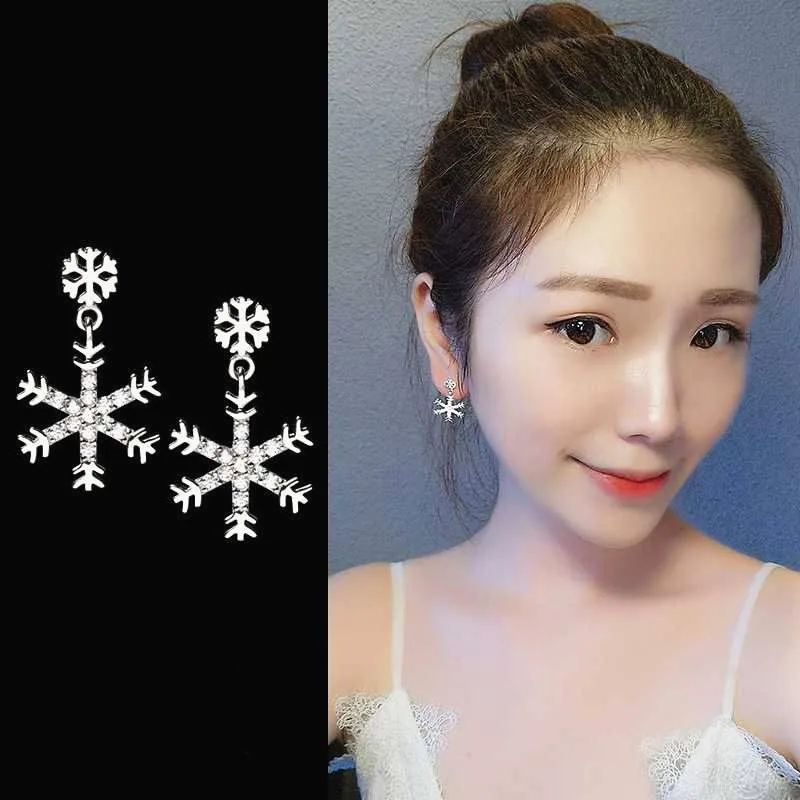 Женские серьги подвески XIAO YOUNG простые элегантные со стразами подарок оптовая