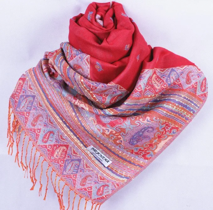 Горячая Распродажа Классическая зеленая шаль Женский двусторонний шарф из