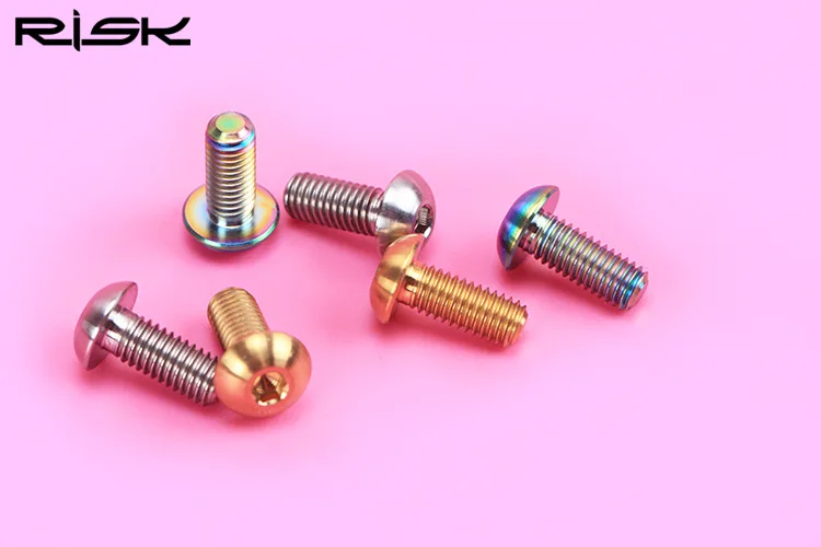 2 шт. титановый держатель болтов для бутылок TI M5x12mm велосипедный винт бутылки с