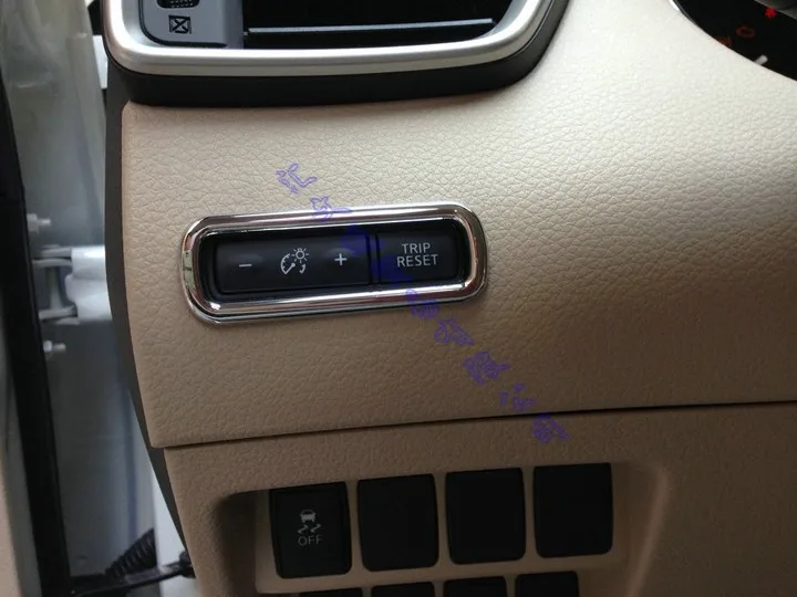 Хромированная крышка переключателя одометра для Nissan Qashqai J11 2015 2016 2017 ABS|Лепнина