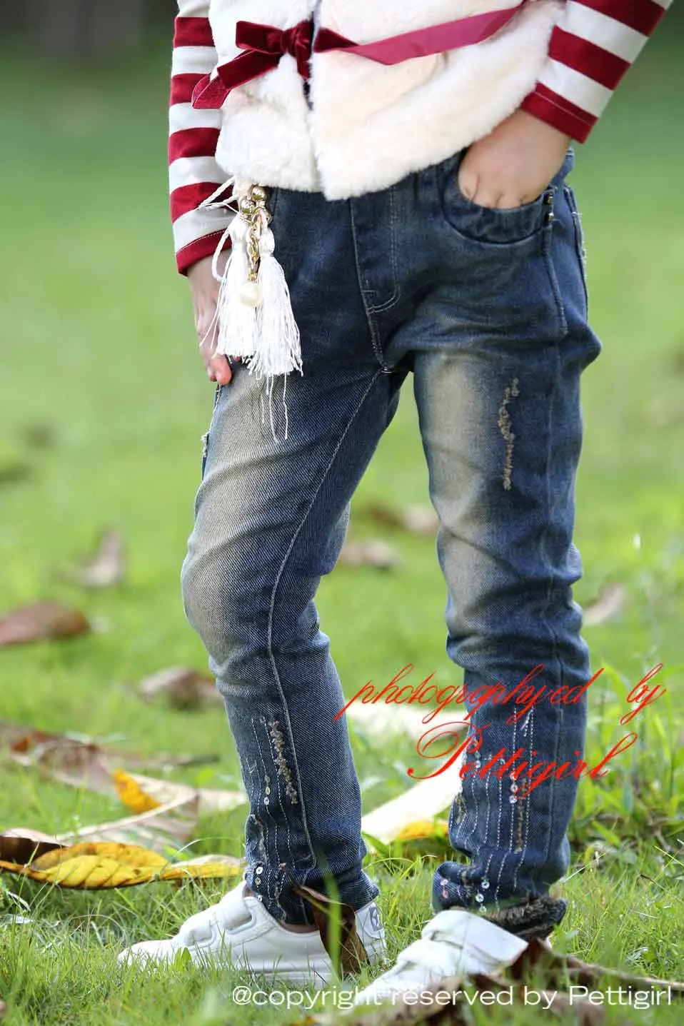 New Arrival Girls Autumn Clothing Set 2 Pcs White And Red T-shirt Waistcoats Include Bow Sash Retail Children | Детская одежда и