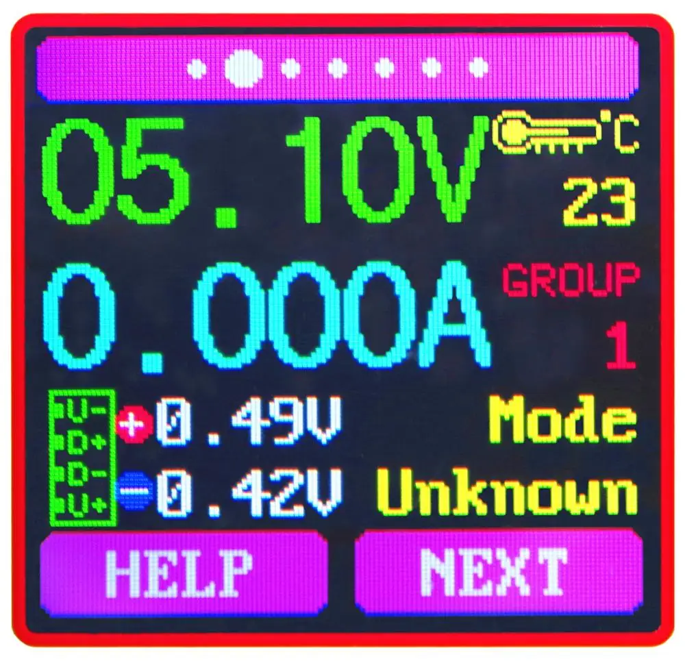 4,5 В~ 24 В USB цветной QC 2,0 3,0 быстрое зарядное устройство Банк мощности тестер емкости аккумулятора USB доктор измеритель мощности Амперметр измеритель напряжения