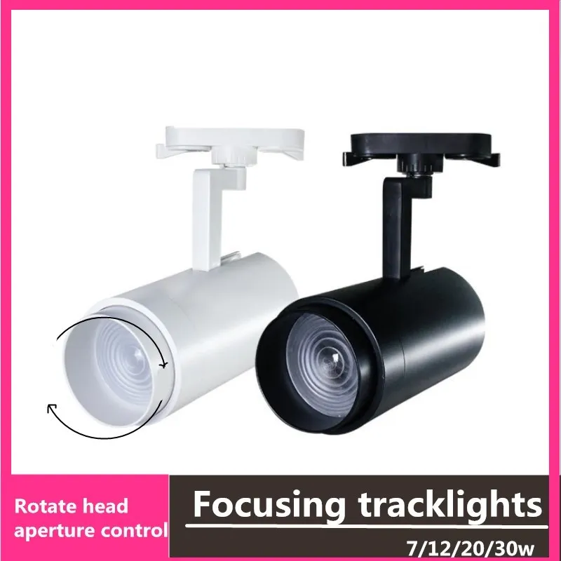 Фокусировочный Трековый светильник 12 Вт 20 Светодиодный прожектор для