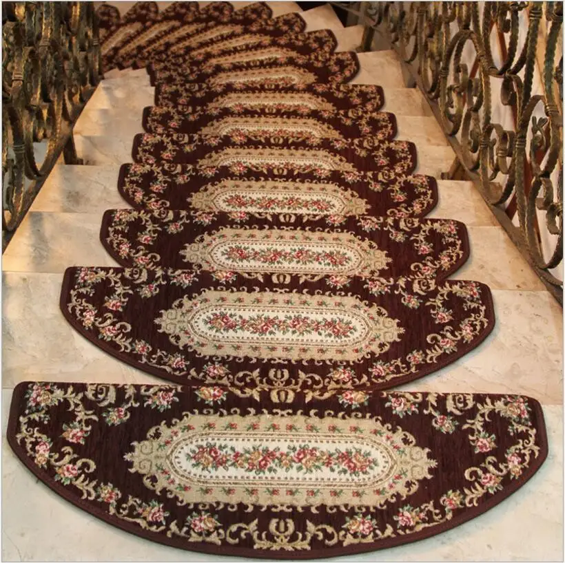 13 шт. китайские традиционные красные коврики для лестницы Нескользящие Коврики