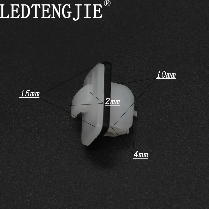 LEDTENGJIE детали крепления зажим для автомобиля 100 pcsYT-815 диаметр 10 мм Автомобильная Дверная панель Декоративная полоса зажим для современной Hyundai Shengda