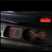car cup interior cup cushion gate slot pad rubber new product case for renault captur 2015 2016 car interior accessories
