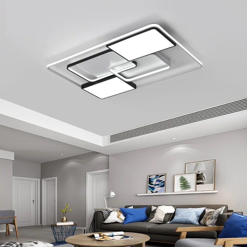 Минимализм современные светодиодные потолочные люстры Plafondlamp железная