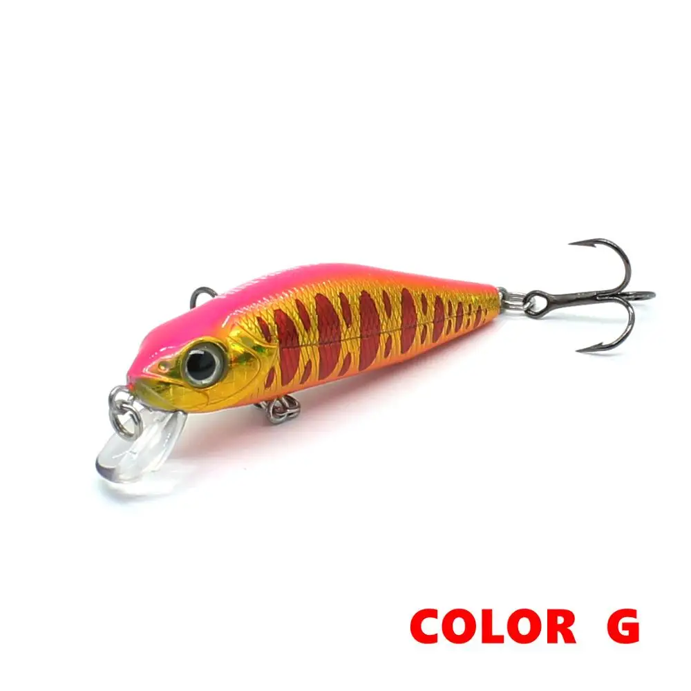 color G bp55 AOCLU jerkbait воблеры супер качество 6 цветов 55 мм Жесткая приманка гольян кренкбейт тонущие рыболовные наживки VMC крючки - Цвет: color G bp55