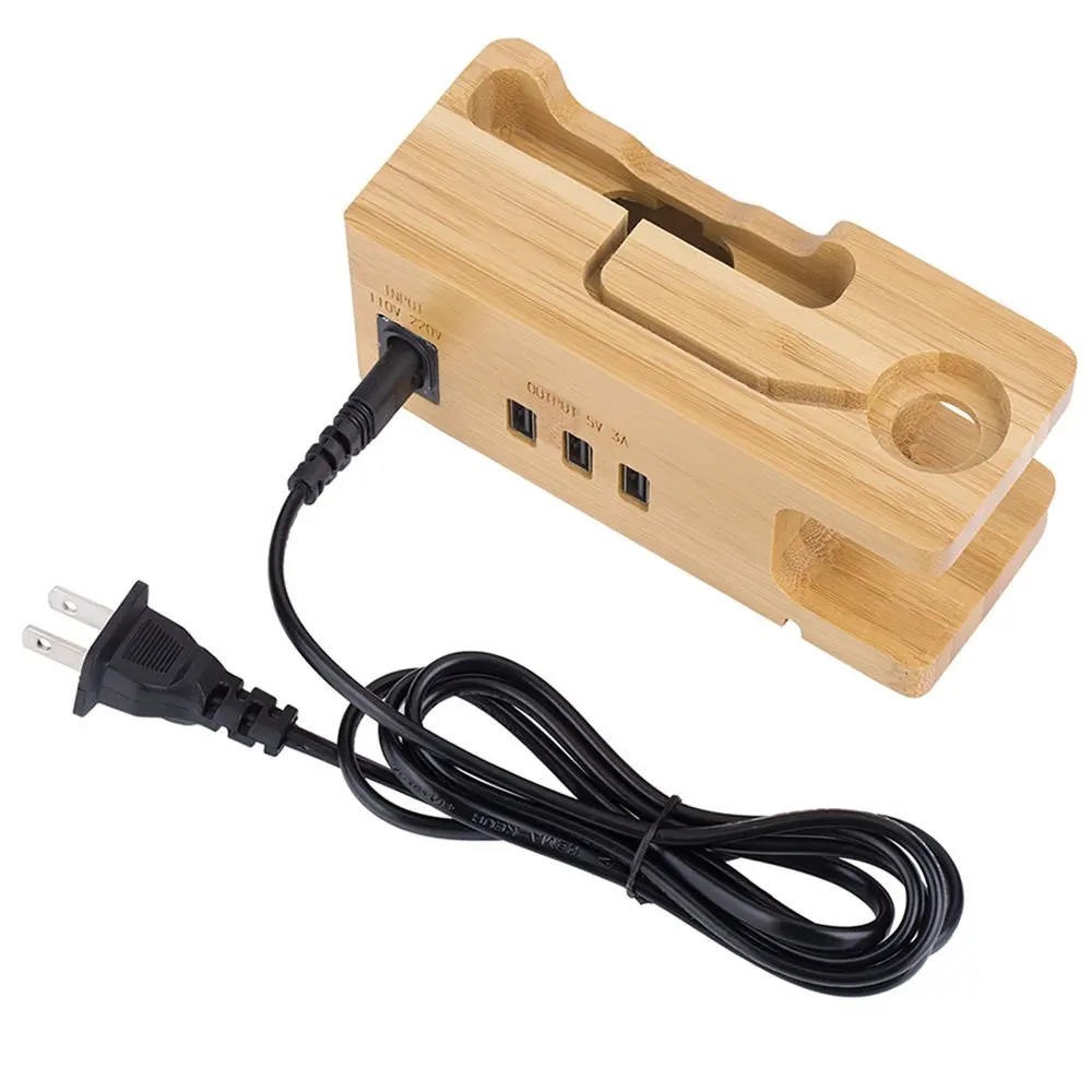 Зарядная станция с 3 USB портами 15 Вт А для Apple Watch|holder for|wood charging stationcharging holder |