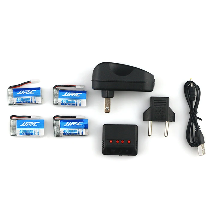4 шт. 3 7 V JJRC H31 400mAh 30C Lipo батарея и 4in1 зарядное устройство коробка для RC Quadcopter Drone|lipo