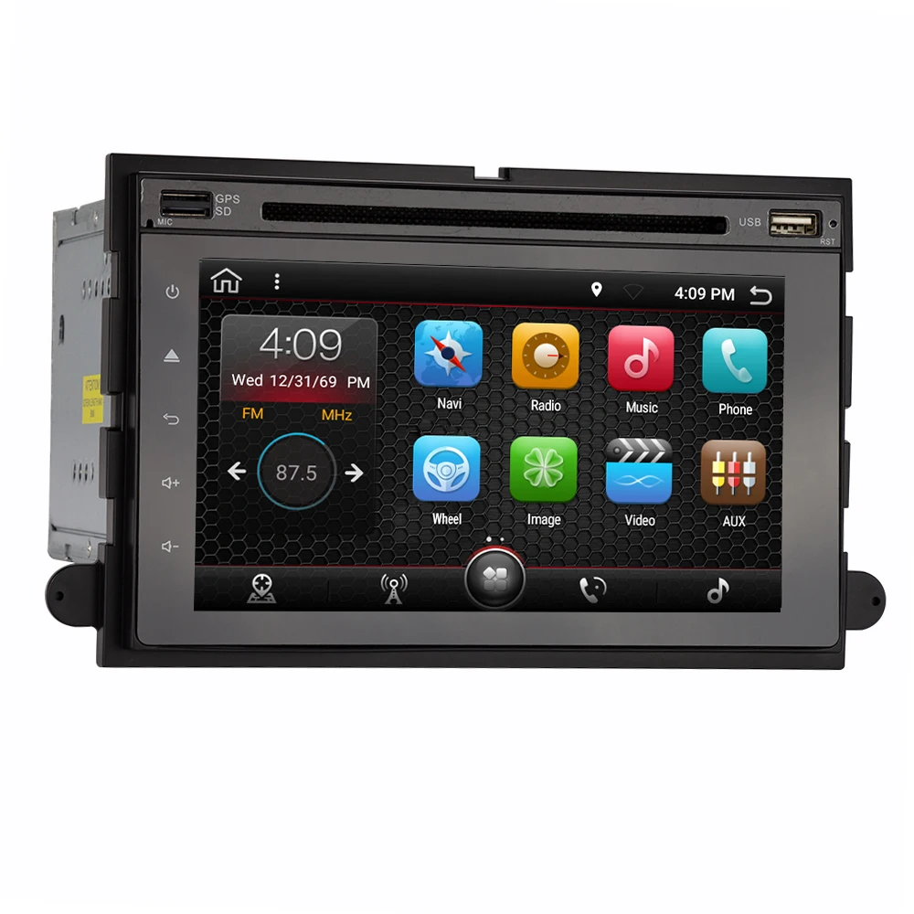Eunavi автомобильный DVD 2 din радио для Ford 500/F150/Explorer/Edge/Expedition/Mustang/fusion/frestyle 8 ядер 2G + 32G