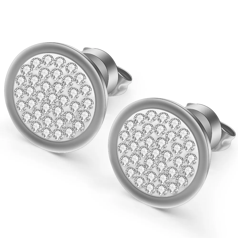 

Fashion Good CZ crystal Stainless Steel Stud earrings for women