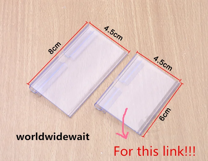 

10pcs Supermarket Shelves Sign Holder Display Price Card Tag 45 x 60mm Plastic