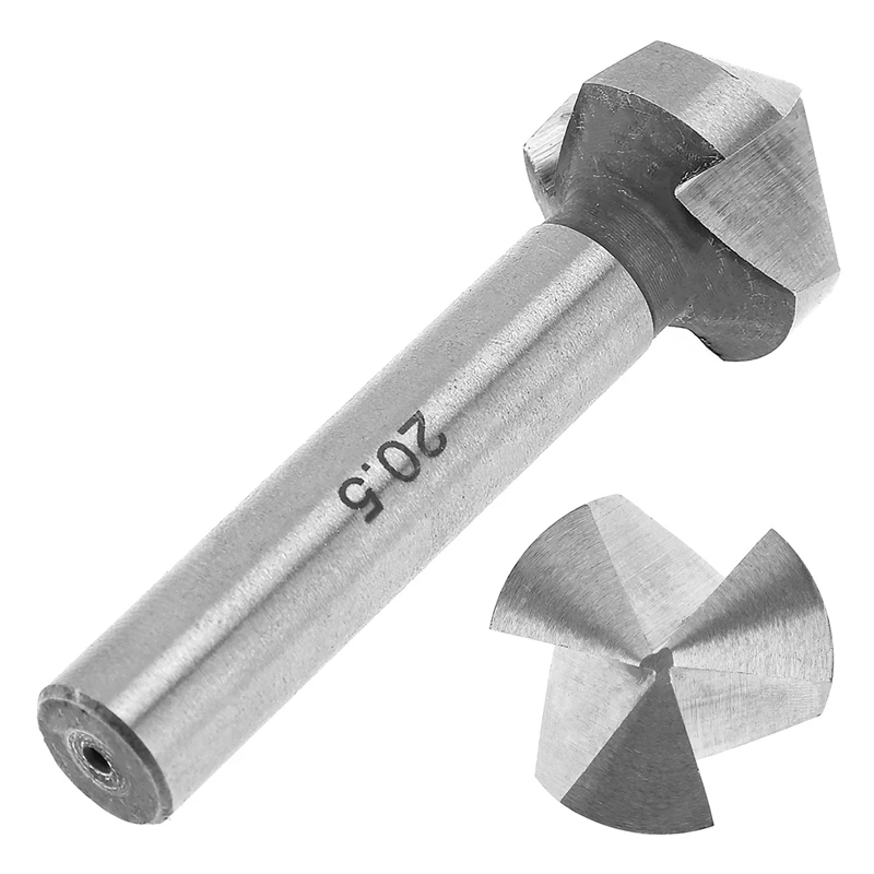 Round Shank 6Pcs/Set 3 Flute Three Edge Chamfer Chamfering End Mill Cutter Countersink Drill Bit | Инструменты