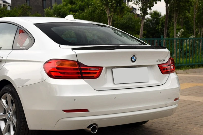 Для BMW F36 УГЛЕРОДНЫЙ Задний спойлер M4 Style 4 серии двери Gran Coupe 2014 2015 2016 UP 420i 420d 428i
