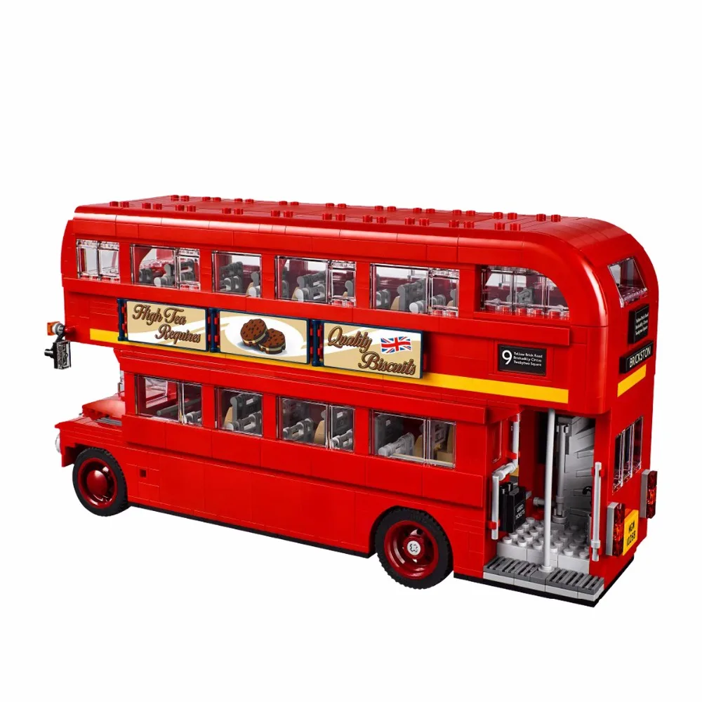 Создатель городской серии лондонская автобусная станция автомобиля строительные блоки наборы Кирпичи Модель Детские комплекты игрушки Детские Классические совместимые
