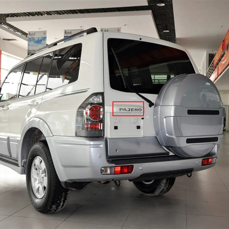 Стикер AEING 3D ABS для Mitsubishi Pajero брендовый значок с буквенным логотипом задний