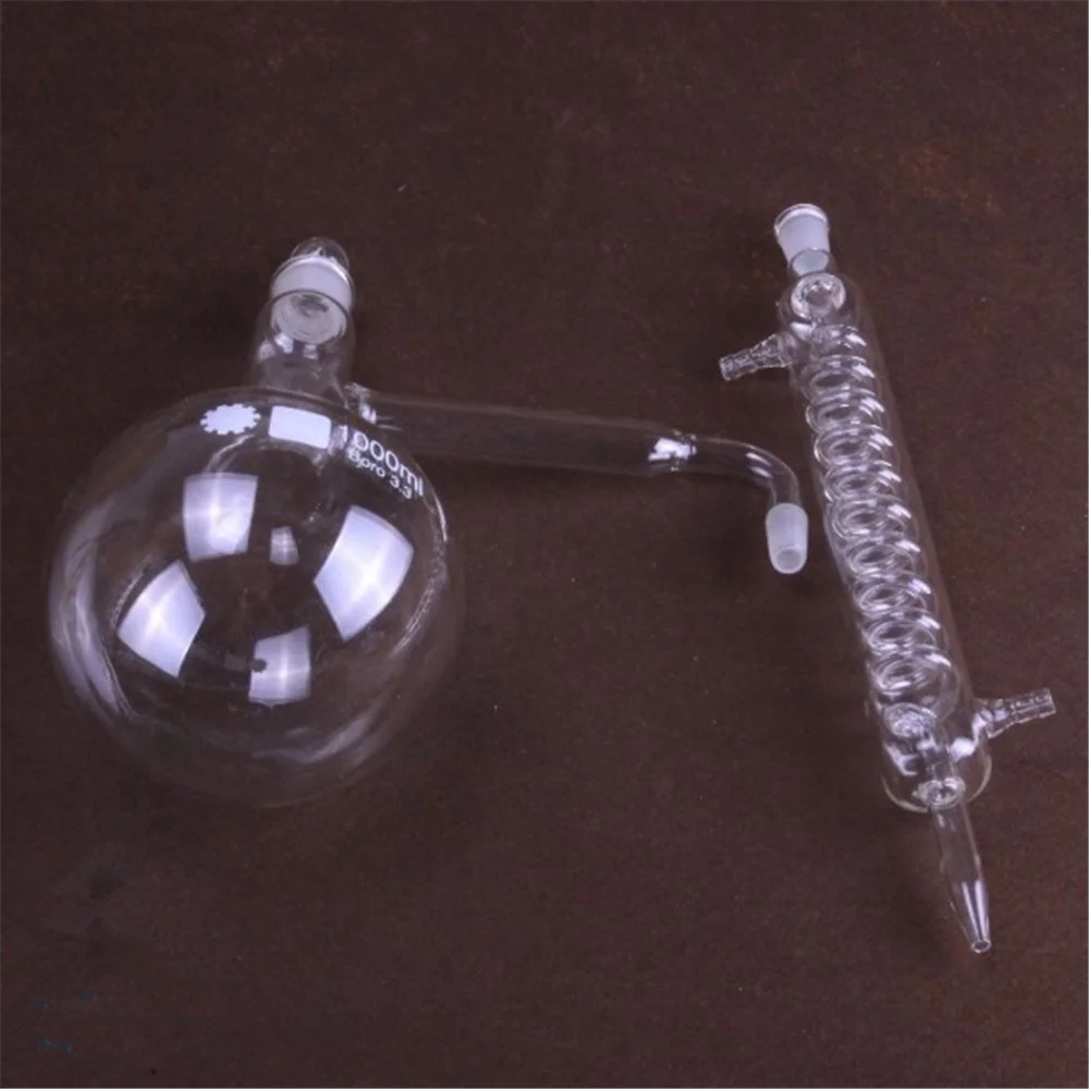 Отличное качество 1000 мл аппарат для дистилляции Лабораторная посуда набор