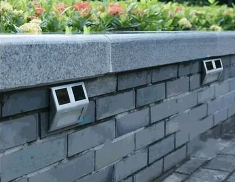 Уличная Светодиодная лампа из нержавеющей стали на солнечной батарее