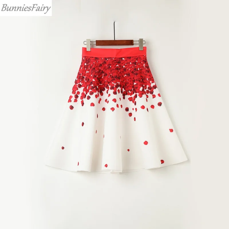 BunniesFairy 2019 осень зима Женская милая ретро Цветочная лепесток дождь цветочный