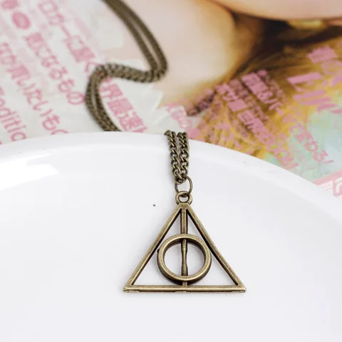 Фильм hp Harri Косплей модель игрушки Сортировка шляпа Подвески Дамблдор палочки Гермиона фелицис красный камень ожерелье игрушка квиддит - Цвет: 14