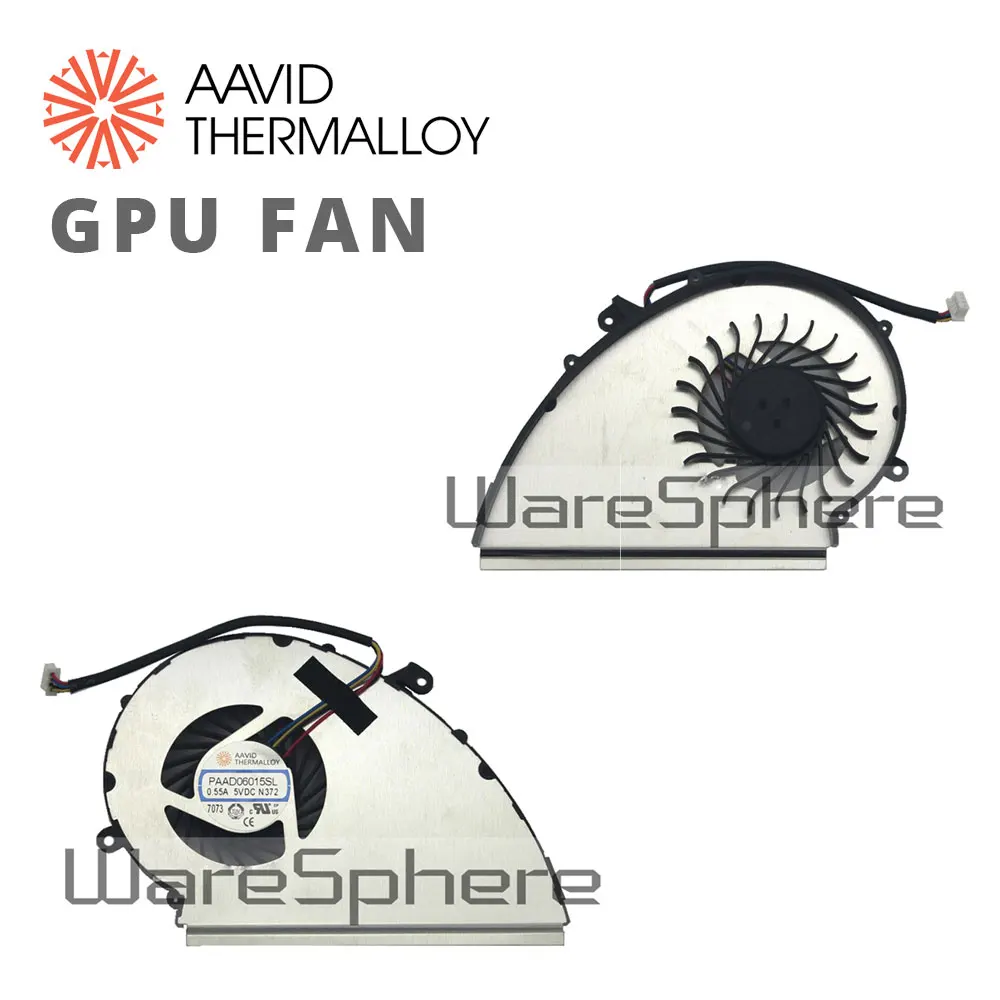 GPU fan Процессор Вентилятор охлаждения GPU для MSI GE72VR GP72VR 6RF 7RF GP72MVR GL72VR Вентилятор COOLER PAAD06015SL N366 N372 DC 5V 0.55A 4PIN - Цвет: GPU fan