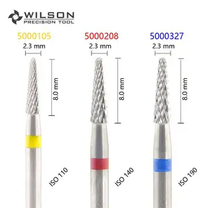 Коническая форма ISO 198 023-поперечная резка-HP WILSON вольфрамовый Карбид стоматологические лабораторные боры 5000105 5000208 5000327