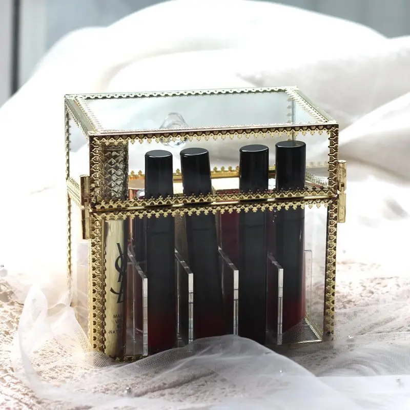 Органайзер для косметики с 15 сетками коробка хранения держатель помады шкатулка