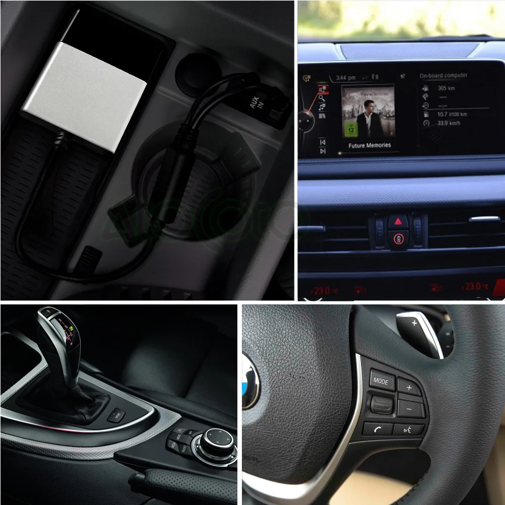 Комплект для автомобиля AtoCoto Bluetooth приемник 3 5 мм с интерфейсом AUX и USB Кабельный