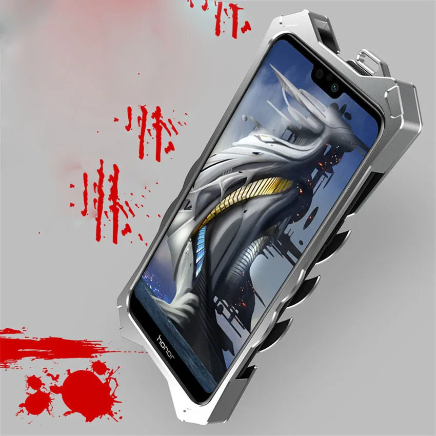 Мощный ударопрочный металлический чехол Zimon с винтом для Huawei Honor 9i Mate 10 lite