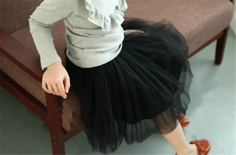 2017 весенняя-летняя симпатичная пышная юбка-пачка из мягкого фатина для девочек 8