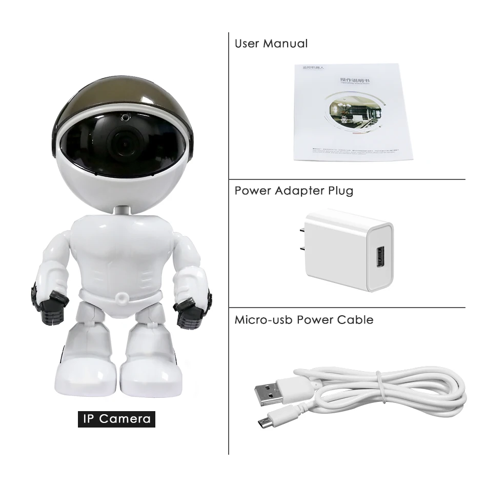 

1080P HD Wireless WIFI IP Camera Auto Tracking Camera Home Security Camera Network Surveillance CCTV Robot Intelligent Camera