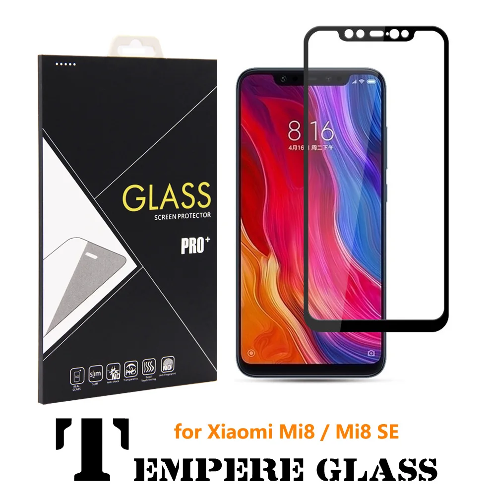 

100X 9H 3D изогнутое полное покрытие MI8 SE, закаленное стекло, Защита экрана для Xiaomi MI8, стекло xiomi MI 8, защитная пленка на весь экран