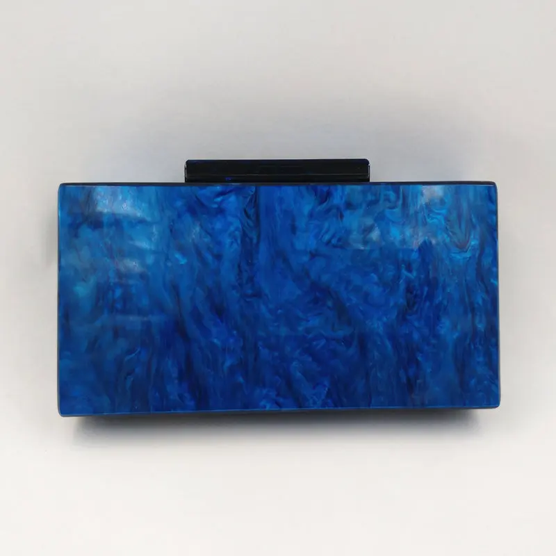 pearl blue Чехол-кошелек бренд Модные женские туфли сумка элегантные жемчужные акриловый клатч Винтаж Для женщин вечерние Мрамор синий Плечо Вечерняя сумочка; BS010 - Цвет: pearl blue