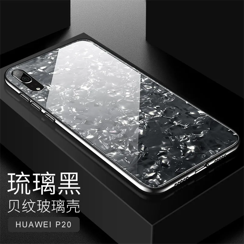 Для Чехол чехол на huawei P20 Lite для Pro задняя крышка силиконовый закаленное стекло