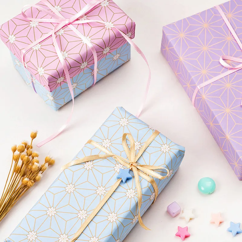 50*70cm 8pcs/lot Gift Wrapping Paper Handmade DIY Packaging Material Kraft Bouquet Florist Supplies | Дом и сад